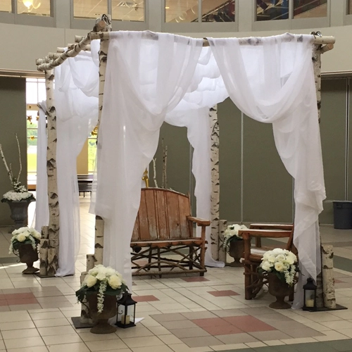 arches & columns birch pergola