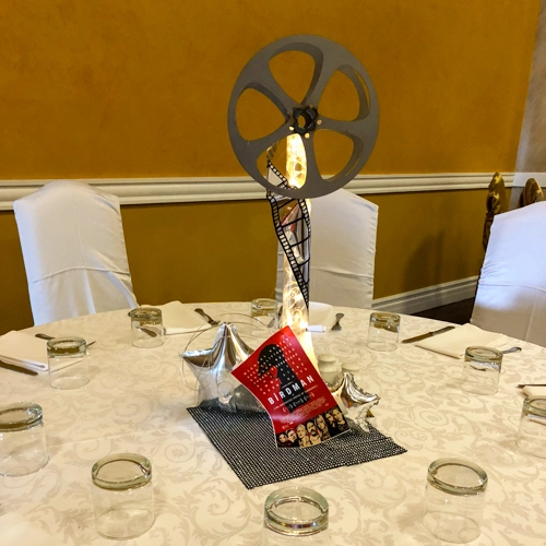 Night at the Movies prom centrepiece