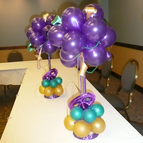 Mardi Gras centrepieces