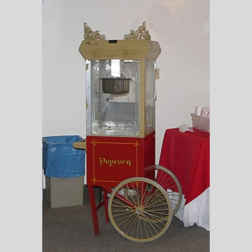 popcorn machine with cart