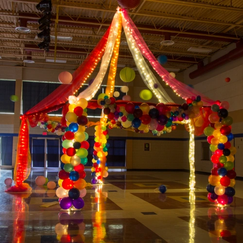 Coachella them dance floor canopy