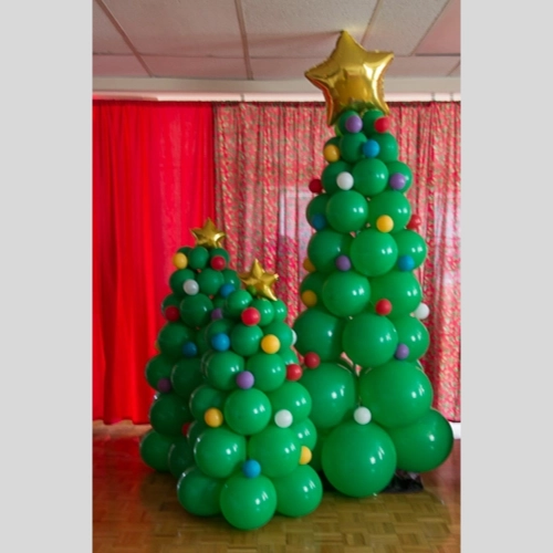 balloon Christmas trees