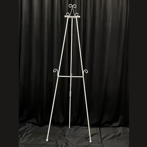 wrought iron easel