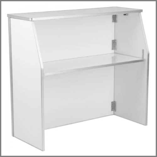 white portable bar