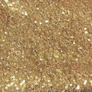linen — runners & overlays gold sequin runner