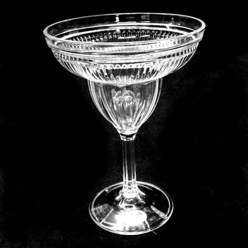 acrylic margarita glass