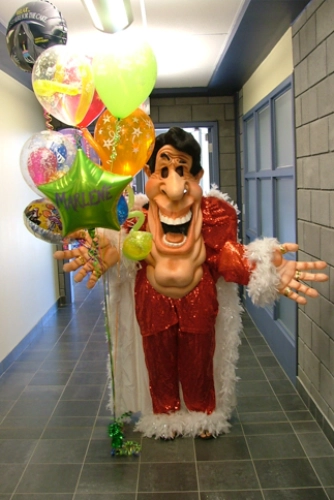 rock star costume balloon delivery