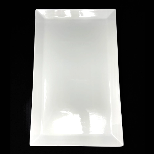 Square white platter
