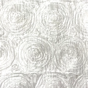 linen — runners & overlays white rosette runner
